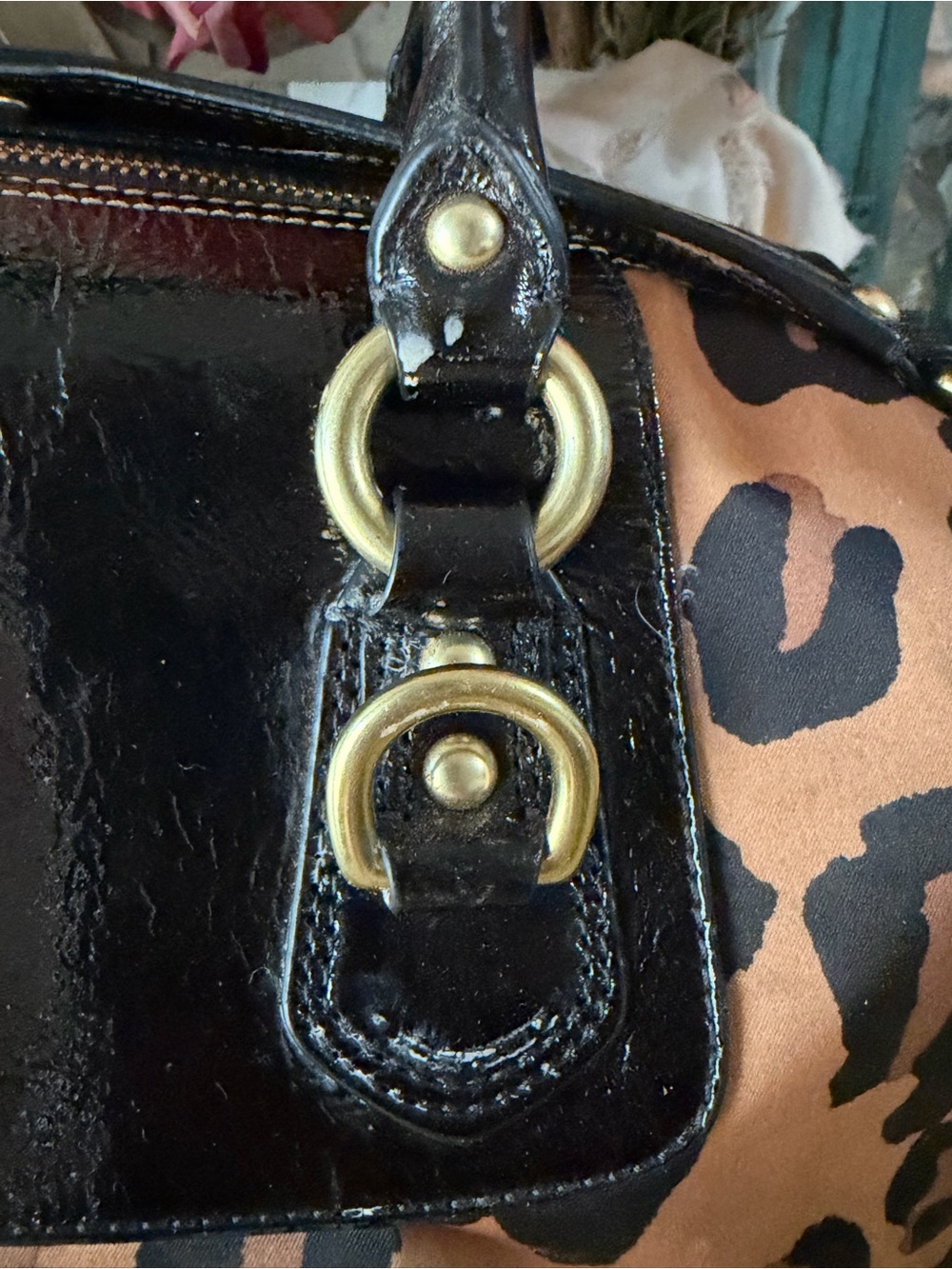 SOLD! RARE! Coach Madison Ocelot Leopard-Print Sabrina Satchel 15553 - Picture 8 of 16